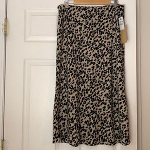 Halogen cheetah print skirt
